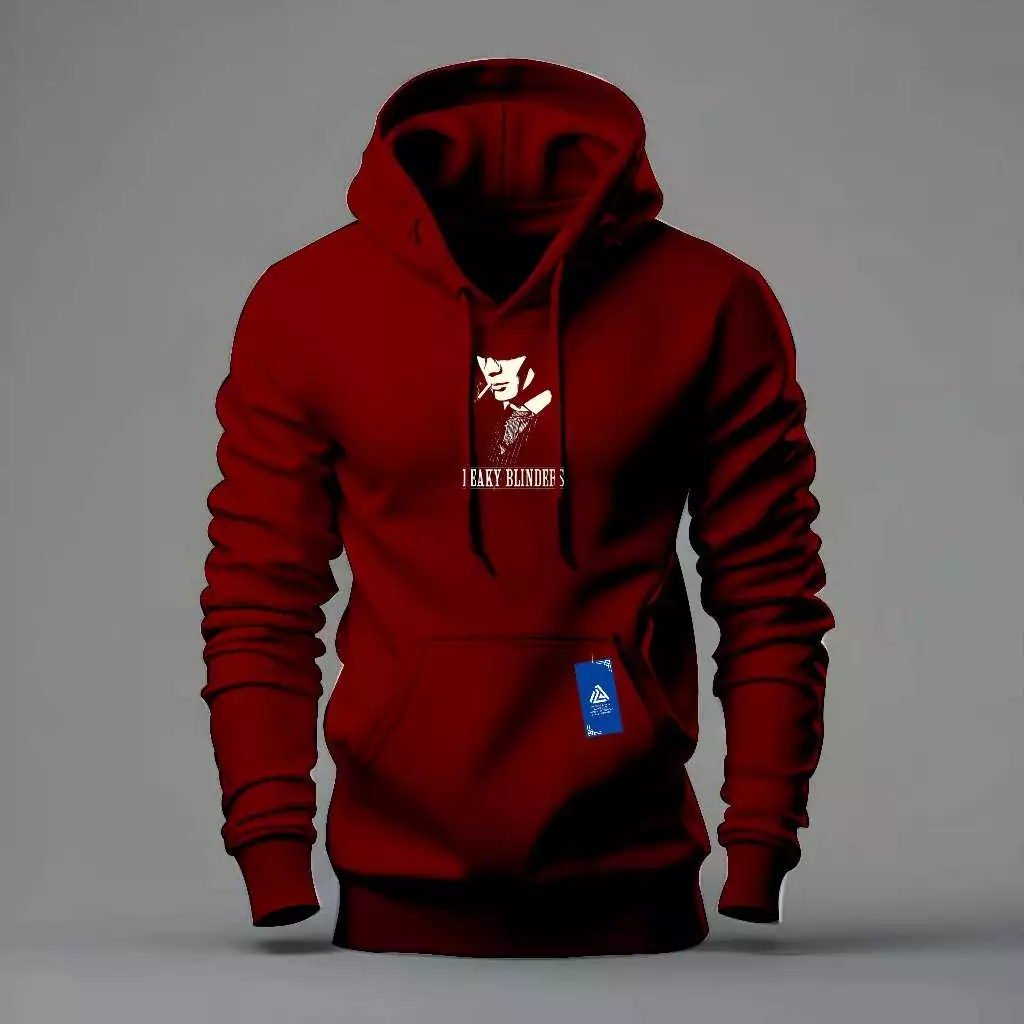 PEAKY hoodie jumper black simple sweater for men and women - Image 4