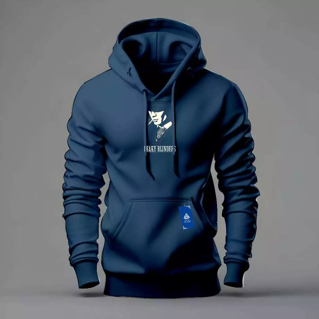 PEAKY hoodie jumper black simple sweater for men and women - Image 2